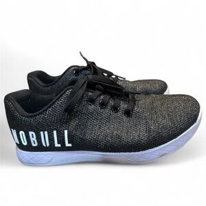 Nobull Ivy Trainers Black Lace Up Low Top athletic sneakers